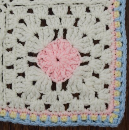 Circle in a Square Baby Blanket