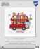 Vervaco Safari Bus Birth Sampler Cross Stitch Kit - 28cm x 28cm