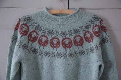 Fairisle Sheep Yoke Sweater