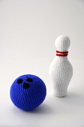 Bowling Ball Crochet Pattern, Bowling Pin Crochet Pattern, Bowling Amigurumi