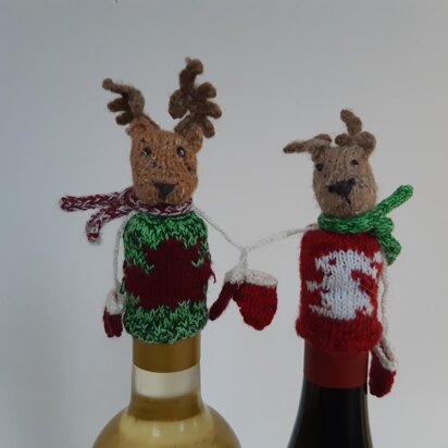 Christmas bottle beanies