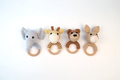 Animal Baby Rattles in Deramores Studio DK Acrylic - Downloadable PDF