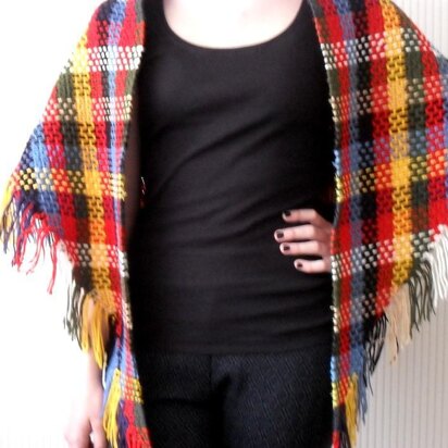 Vintage tartan shawl