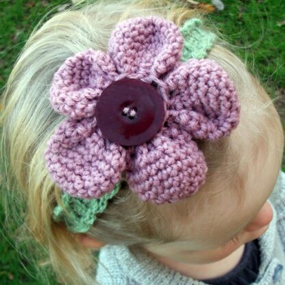 Amigurumi Flower Headband