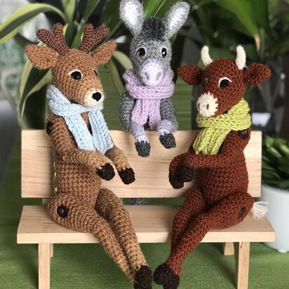 Deer, donkey and goby