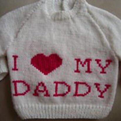 “I ♥ My Daddy” Sweater