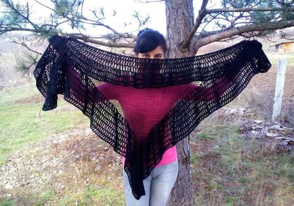 Knit & Crochet Lorena Shawl