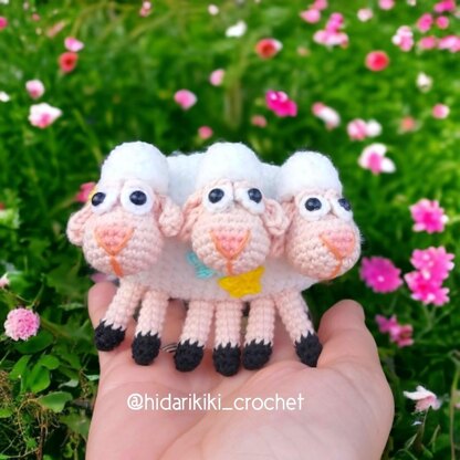 Bo Peep & sheep Amigurumi doll two outfits
