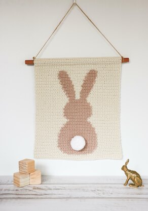 Rabbit wall hanging