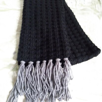 Winter Waffle Scarf