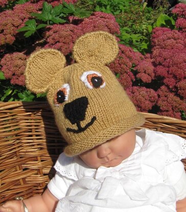 Baby Teddy Bear Beanie Hat