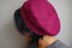 Lightweight raspberry beret