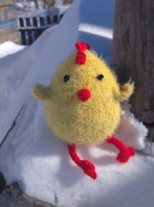 Chick toy knitting pattern