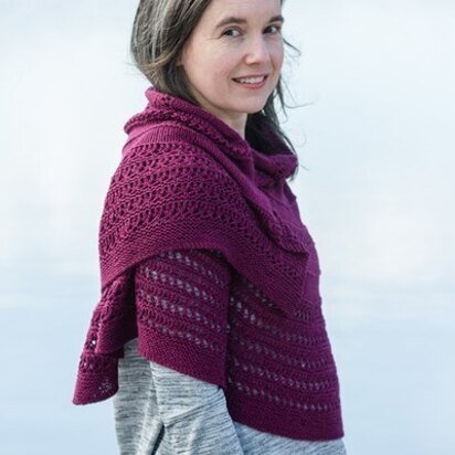 716 Sequoyah Shawl - Knitting Pattern for Women in Valley Yarns Charlemont 