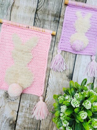 Fluffy Bunny Wall Hanging - US Terms