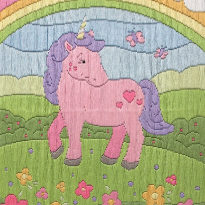 Anchor Unicorn Longstitch Kit - 20 x 28cm