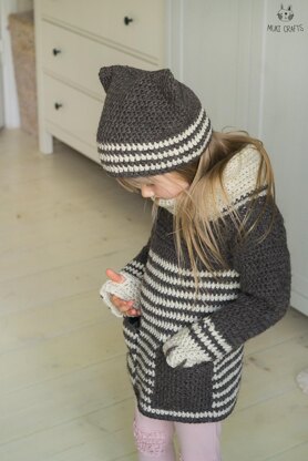 Tigger Cat Sweater and Hat Set