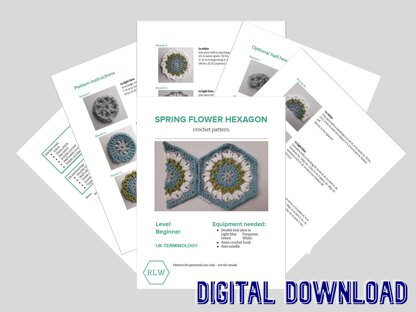 Spring Flower hexagon