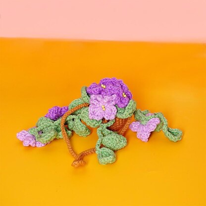 Lilac Basket Car Hanging