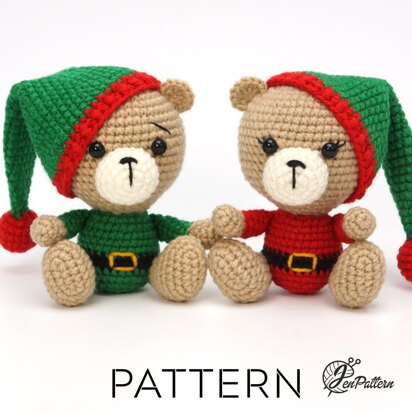 Little bears Santa's helpers