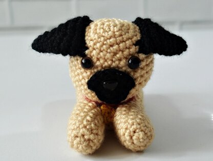 Leo the Pug Puppy Dog Amigurumi