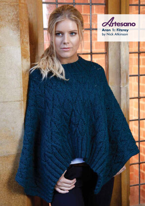 Fitzroy Poncho in Artesano Aran