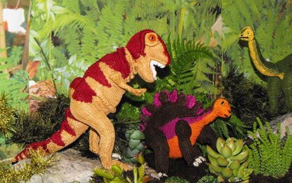 Tony the Tyrannosaurus Rex toy knitting pattern