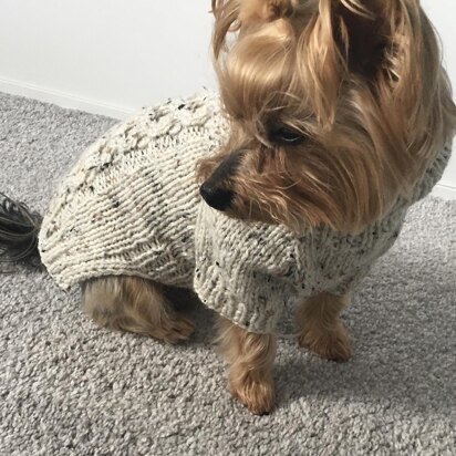 Tweed Dog Sweater - knitting pattern
