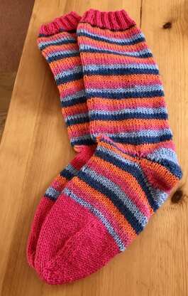 Mon’s Slouchy Stripy Boot Socks