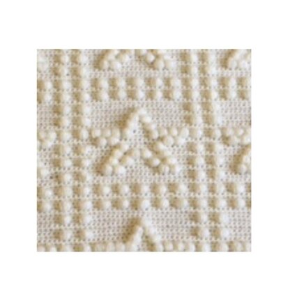 Stars One-Piece Baby Blanket Crochet Pattern