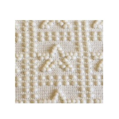 Stars One-Piece Baby Blanket Crochet Pattern