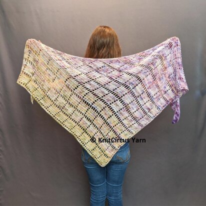 Tunisian Diamonds Shawl