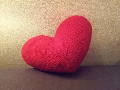 Large Heart Crochet Pattern, Heart Amigurumi Pattern