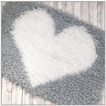 Loopy Heart Rug