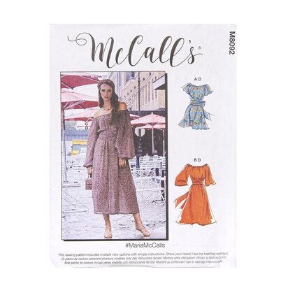 McCall's Misses' Dresses M8092 - Sewing Pattern