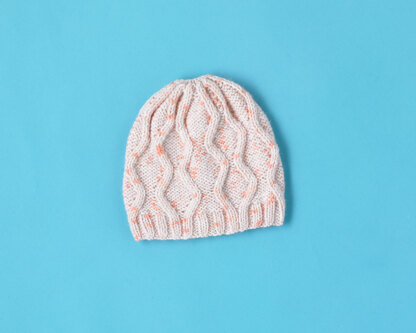 Zig Zag Hat - Free Knitting Pattern For Babies in Paintbox Yarns Baby DK Prints by Paintbox Yarns