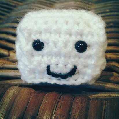 Mr Tofu (or Mr Ice Cube) amigurumi