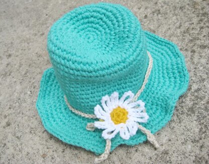 Crochet pattern summer baby hat