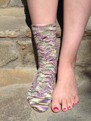 Zig Zag Men's and Women's Sock