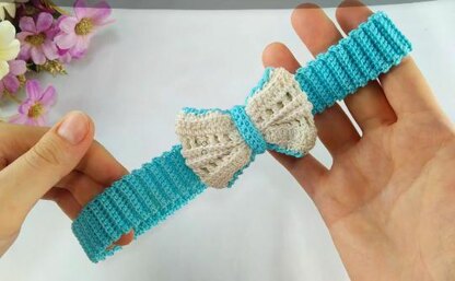 Crochet Bow Headband