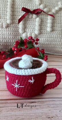 Hot Cocoa Mug and Marshmallow Snowman