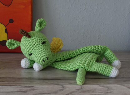 Crochet Pattern Cuddle Cloth Dragon Draco!