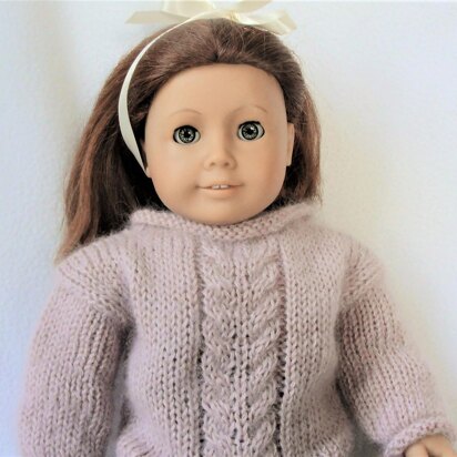 Doll cable sweater