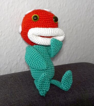 Häkelanleitung für die Amigurumi Piranha-Pflanze