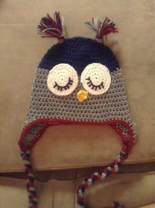 Sleepy Owl Beanie