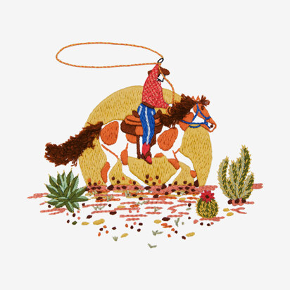 DMC Wild West Embroidery Pattern - PAT1910 - Downloadable PDF