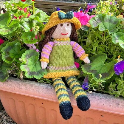 Tulip Rag Doll Knitting Pattern - Toy Knitting Pattern