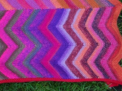 Zig-Zag Fireside Blanket