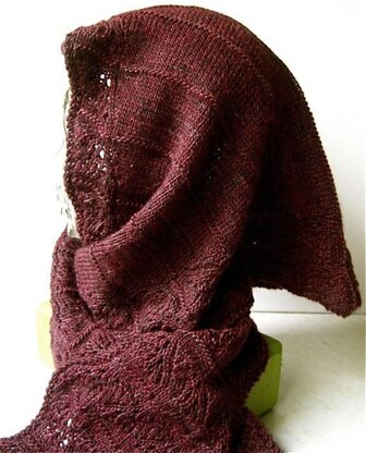 Waves of Lace Hooded scarf