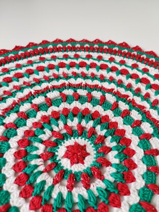 Holly Jolly Christmas Doily